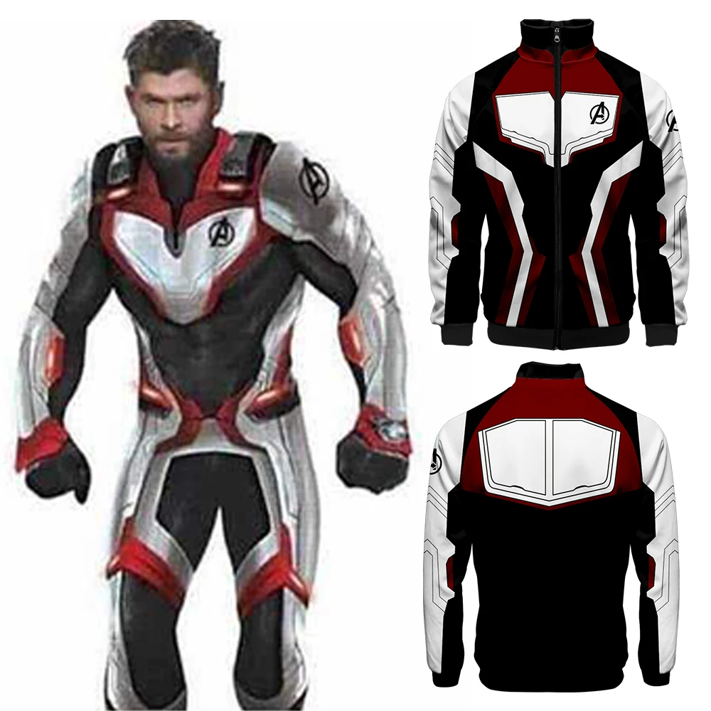 

Drop shopping The Avengers Endgame Quantum Realm Sweatshirt Zipper Jacket Advanced Tech Coat Cosplay superhero Iron Man clothes