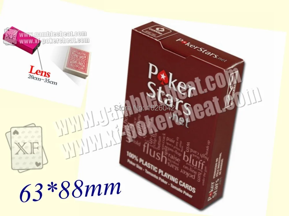 

XF Belgium Copag Poker Stars Playing Side Marked Cards for Poker Analyzer/Poker Scanning Analyzer Cheating in the Card Games