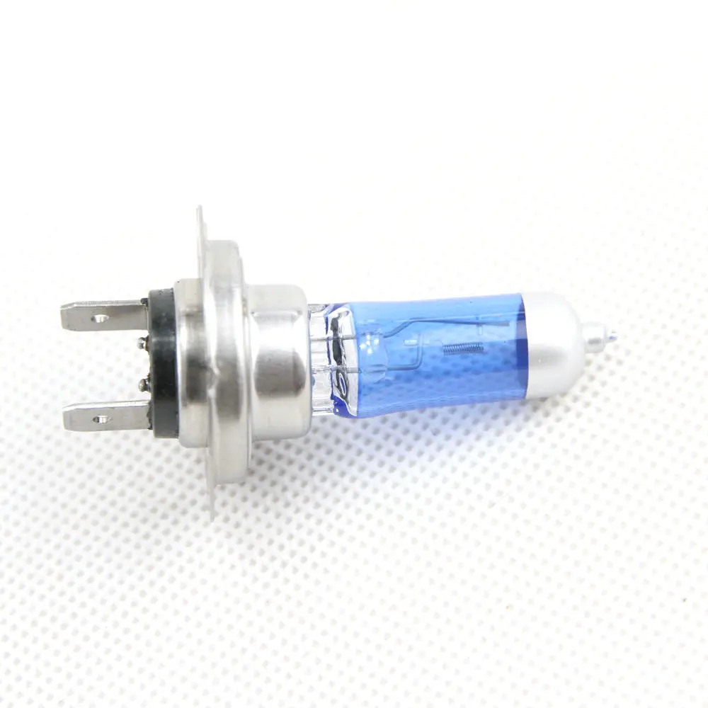 6500K White H1 H7 High beam Low beam 55w 12V Gas Halogen Headlight Bulb Light Lamp with Dark Blue Glass for car Fog Driving lamp 5