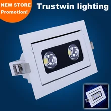 8 шт./лот 20 Вт 30 Вт светодиодный переносной прожектор COB направление регулируемый светильник квадратная решетка лампа для дома магазин одежды офис