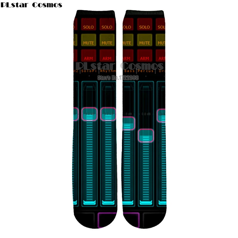  PLstar Cosmos New Arrive Autumn Winter Women Men Socks DJ Keyboard 3d Print Socks High Quality Ankl