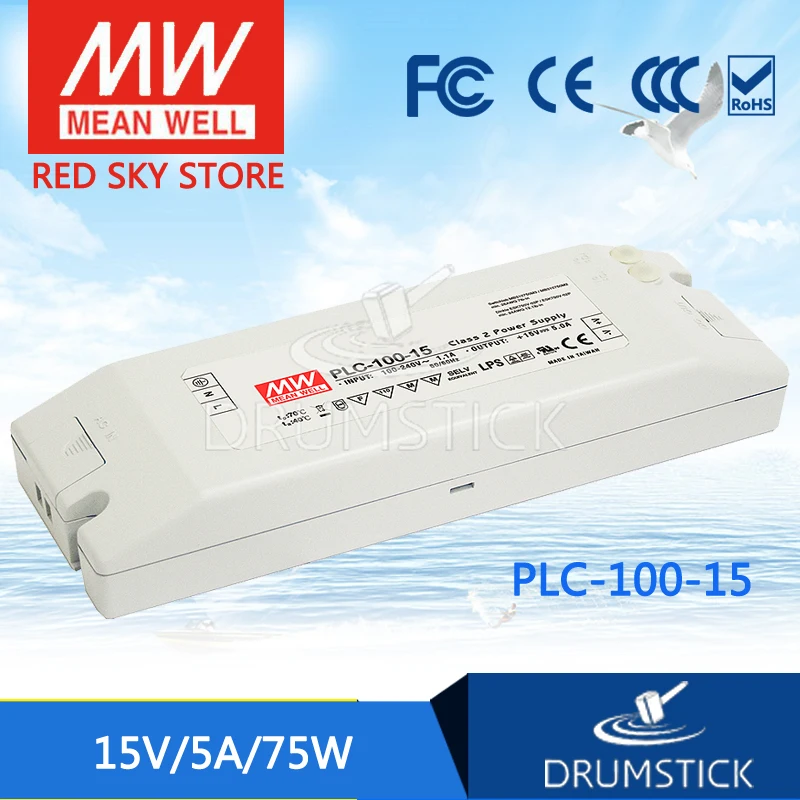 

MEAN WELL PLC-100-15 15V 5A meanwell PLC-100 15V 75W Single Output Switching Power Supply