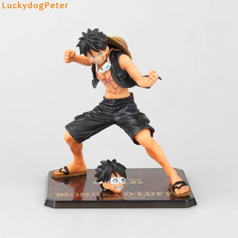 One Piece Luffy Action Figure One Piece Film Gold Ver. Monkey D Luffy ... - One Piece Luffy Action Figure One Piece Film GolD Ver Monkey D Luffy Doll PVC ACGN
