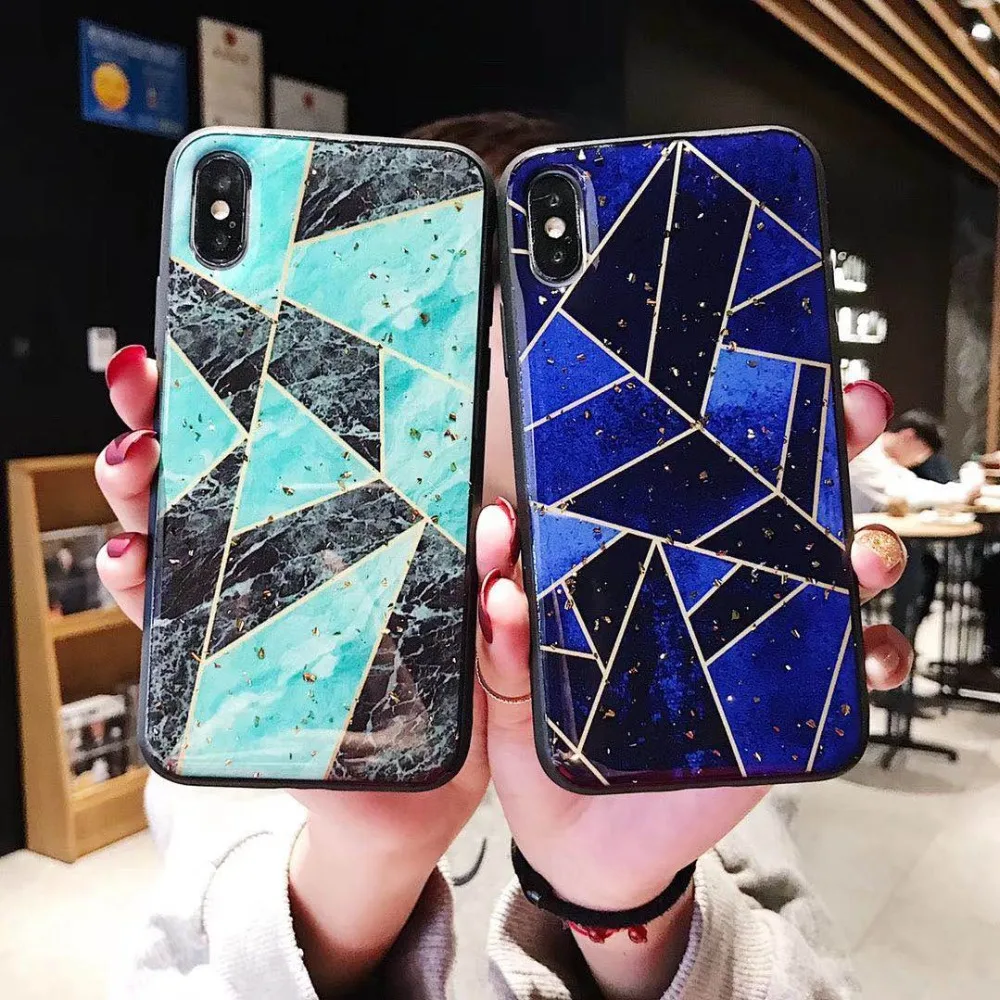 

Fashion irregular couple mobile phone case for iphone 6 6S plus 8 8plus 7 7plus X XR XS Max 10 mobile phone case basic