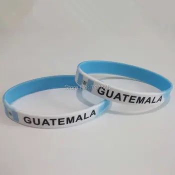 

300pcs segment Guatemala wristband silicone bracelets free shipping by FEDEX