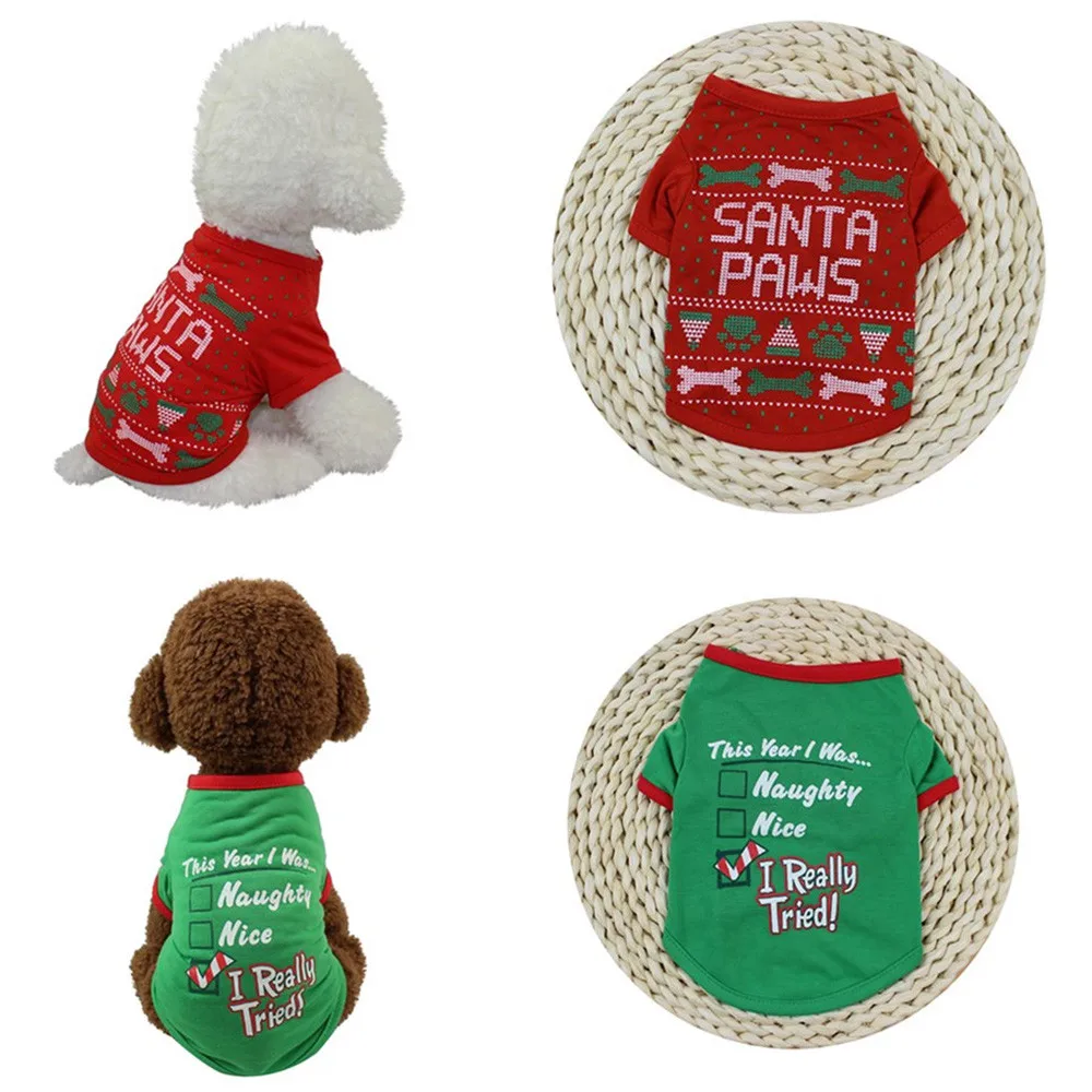 

Christmas Dog Clothing Warm Dog Clothes For Small Dogs Soft Pet Clothing For Dog Clothes