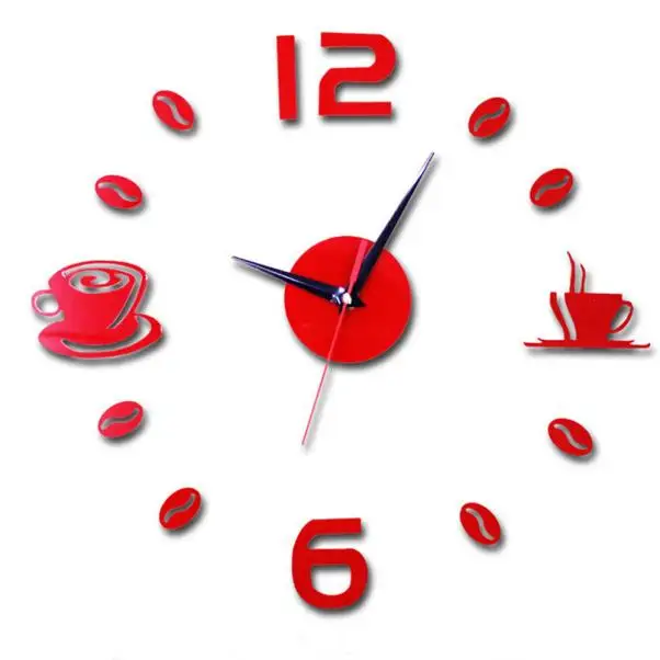 Modern 3D sticker new diy mirror wall stickers design flowers art sofa bed background modern acrylic home decoration Clock A2 Modern 3D sticker new diy mirror wall stickers design flowers art sofa bed background modern acrylic home decoration Clock A2