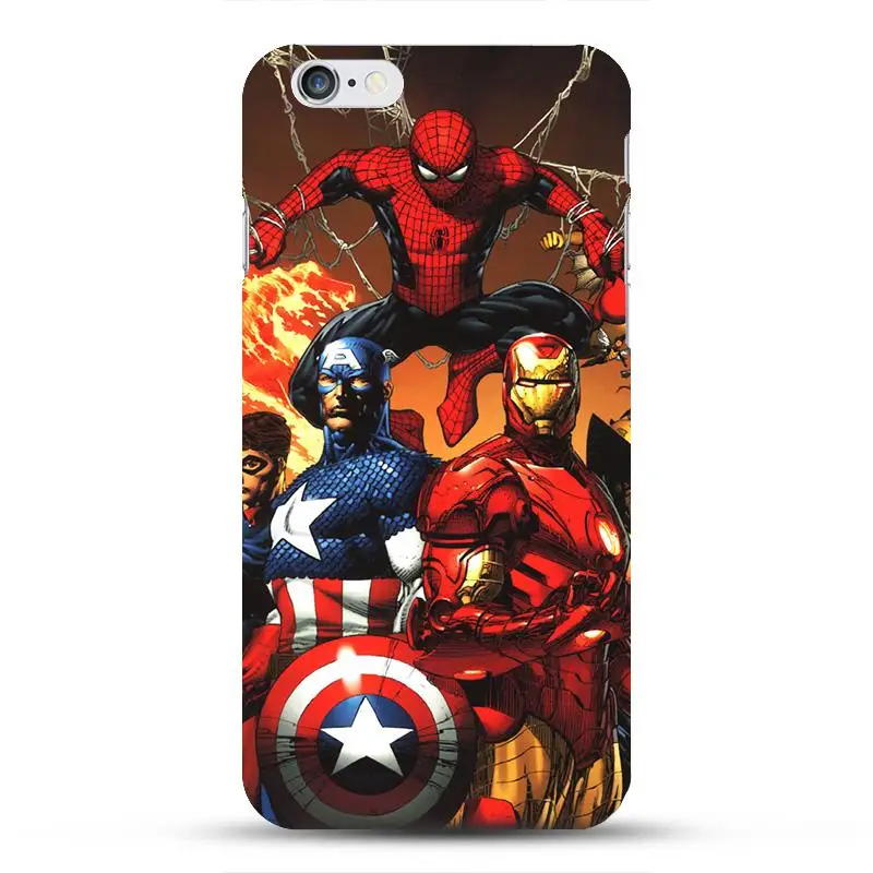 Чехол Marvel Hero, Капитан Америка, щит Дэдпул, Супермен, чехол Capinhas для Apple iPhone 8, 7, 6, 6S Plus, 5S, SE, тонкий жесткий чехол, Бэтмен - Цвет: M04