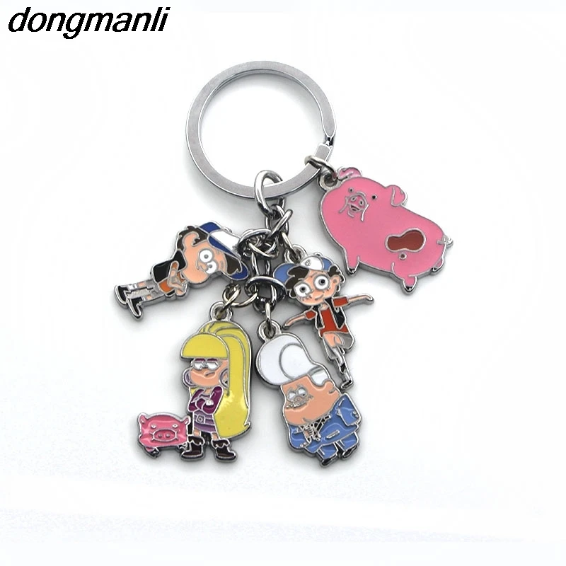 

P1424 Dongmanli Gravity Falls Bill Cipher Boss Key Chain Toy Gravity Falls Bill Cipher Journal Mabel Dipper Pig Keychain