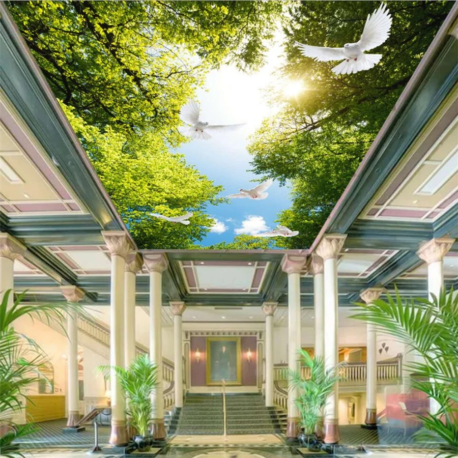 Wellyu papel де parede пользовательские обои 3d фото фрески HD небо дерево Зенит росписи