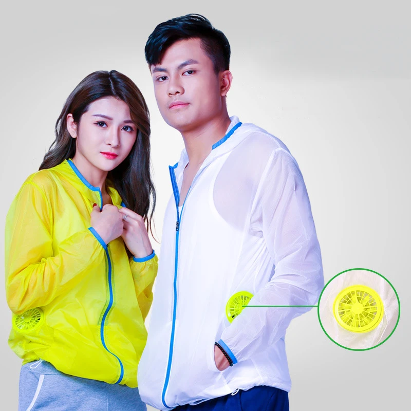 

Air Conditioning Clothes Sun Protection Clothing with Fan Cooling Jacket Outdoor High Temperature Working Fishing Hunting