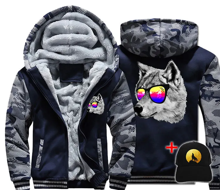 Мужская и женская теплая Толстая куртка Veste WOLF DREAM зимние теплые горные очки
