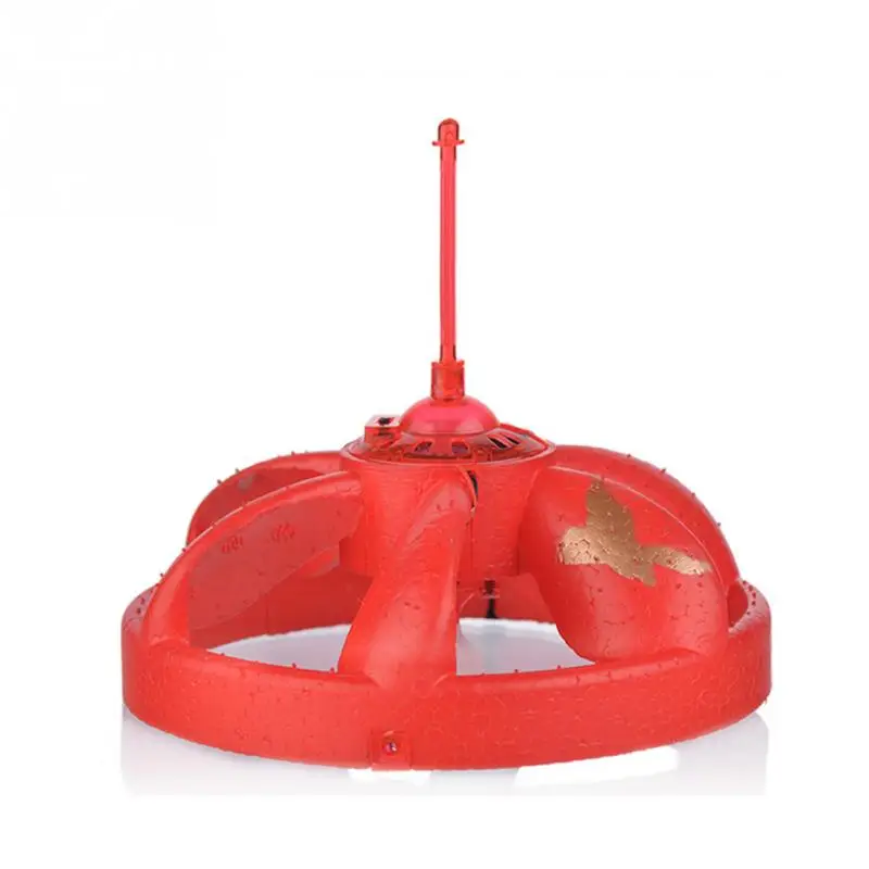 Ручной индуцированное зависание плавающий полет Новинка инфракрасный датчик летающая тарелка НЛО движения рук детские игрушки с светодиодный вспышкой - Цвет: Красный