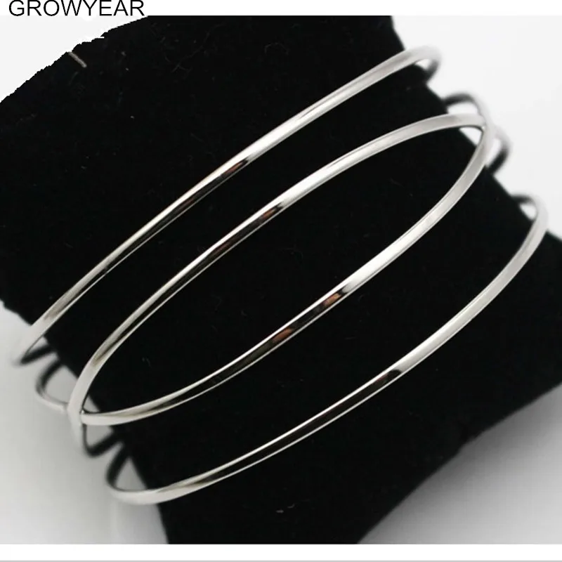 Supply Bulk Casual Bangle Jewelry Wide Stainless Steel Wire Cuff