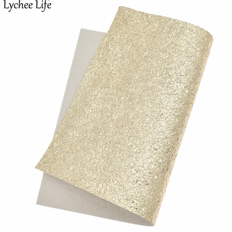 Lychee Life 21X15 см масляные пески текстурированная искусственная кожа ткань красочная Ткань DIY ручной работы швейная одежда аксессуары поставки - Цвет: 4