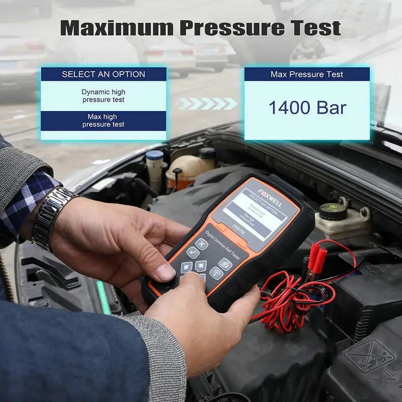 Foxwell CRD700 цифровой тестер прямого впрыска системы Инструменты OBD2 считыватель