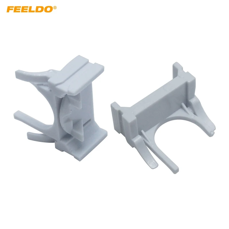 FEELDO 2Pcs Auto HID Xenon Bulb Holder Base H7 Low Beam Adapter Sockets For Ford Mondeo Bracket Retainers Base#5550 | Автомобили и