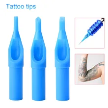 100 шт одноразовые наконечники татуировки пластиковые синие иглы-наконечники для 3-11RT 3-11DT 5-13FT WH998
