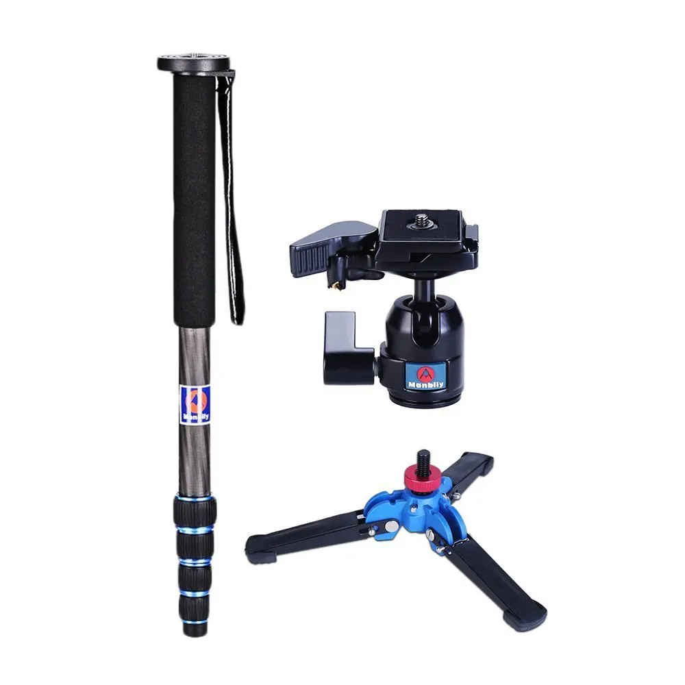 Manbily Camera Monopod C 222+M 1 base+M 10 Ball head Kits Camera