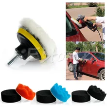 Высокое качество 1 Набор " 80 мм полировальный буферный набор и адаптер для дрели M14 для полировщика автомобиля буфер