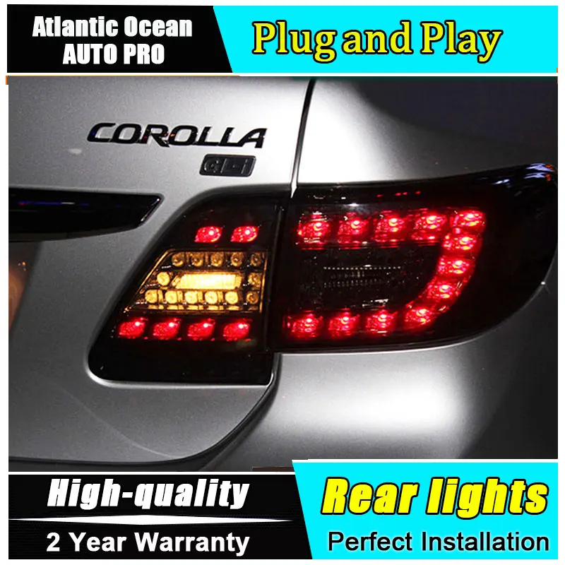 

Car Styling LED Tail Lamp for Toyota Corolla Taillights 2011-2013 Rear Light DRL+Turn Signal+Brake+Reverse auto Accessories led