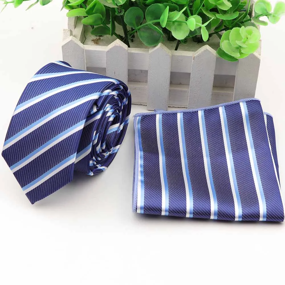 Мужские платки из полиэстера повседневные цветочные тонкие 6 см галстуки галстук наборы Классические деловые Свадебные карманные квадратные Галстуки - Цвет: 36
