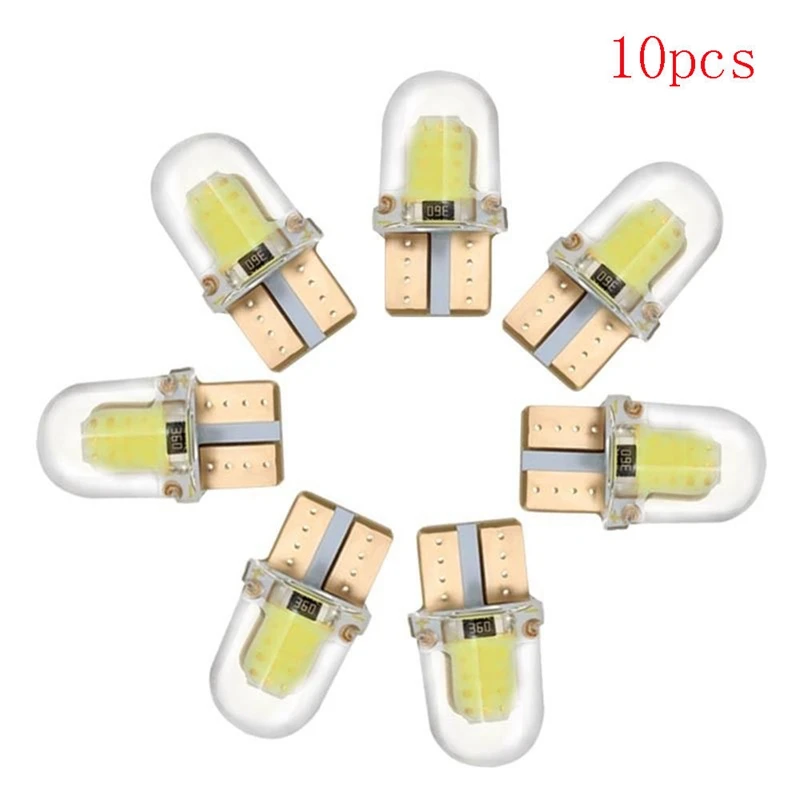 Белые светодиодные лампы CANBUS 194 168 W5W COB 8SMD 10 шт. | Автомобили и мотоциклы