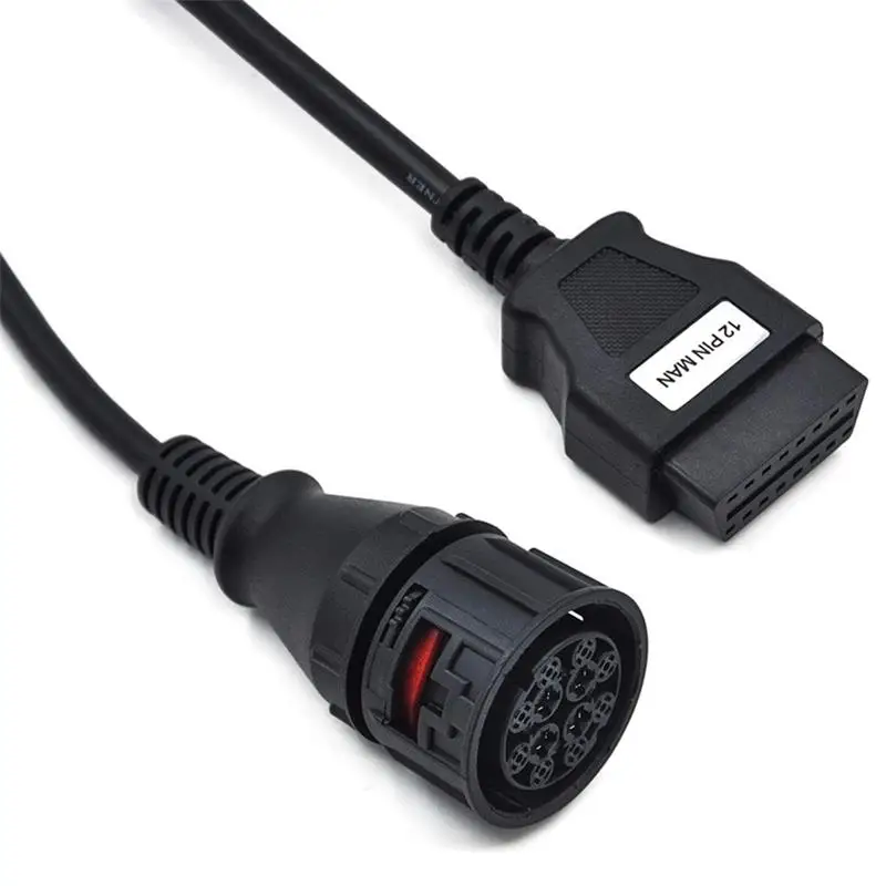 AZGIANT Высокое качество грузовик линии человек 12 Pin 16 OBD2 кабель диагностический