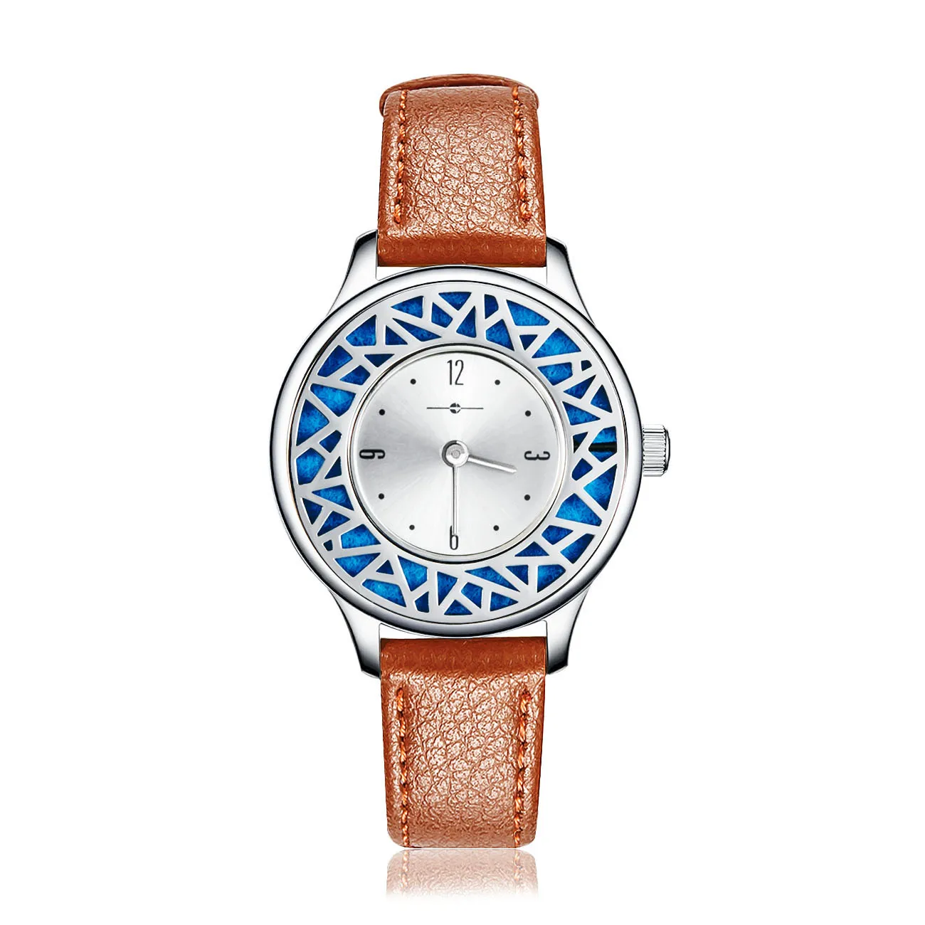 

Leather aroma bracelet essential oil diffuser analog clock pointer small box ladies fashion personality creative jewelry