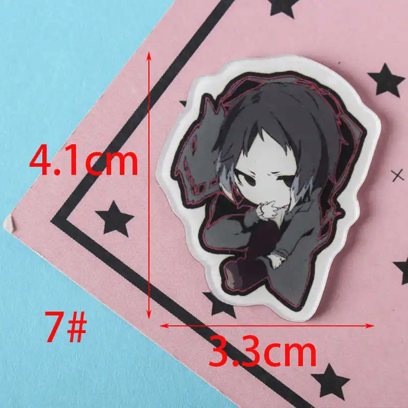 free shipping 1 PCS bungou stray dogs cartoon mix for Clothing Acrylic Badges Kawaii Icons on The Backpack Pin Brooch Badge Z68 - Цвет: No7