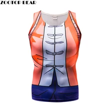 Оранжевые топы на бретелях для мужчин и женщин, жилет женский, майка, повседневные Топы И Футболки для фитнеса, китайский стиль, бодибилдинг, без рукавов, лето, zootop bear