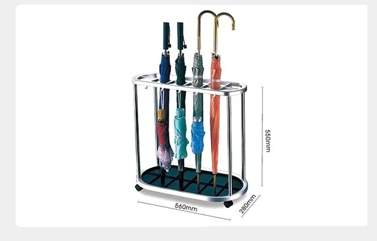 1 PC Umbrella Stand Holder Umbrella Storage Rack 12 Holes Barrel