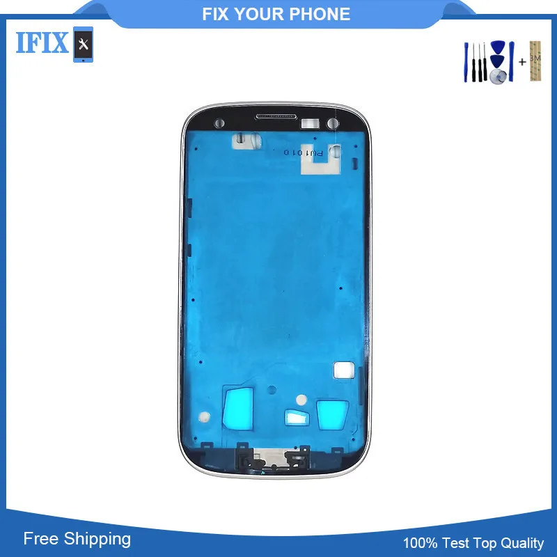 For Samsung Galaxy S3 I9300 I9305 535 I710 9300i Front Housing Middle Frame Bezel Plate Faceplate | Мобильные телефоны и