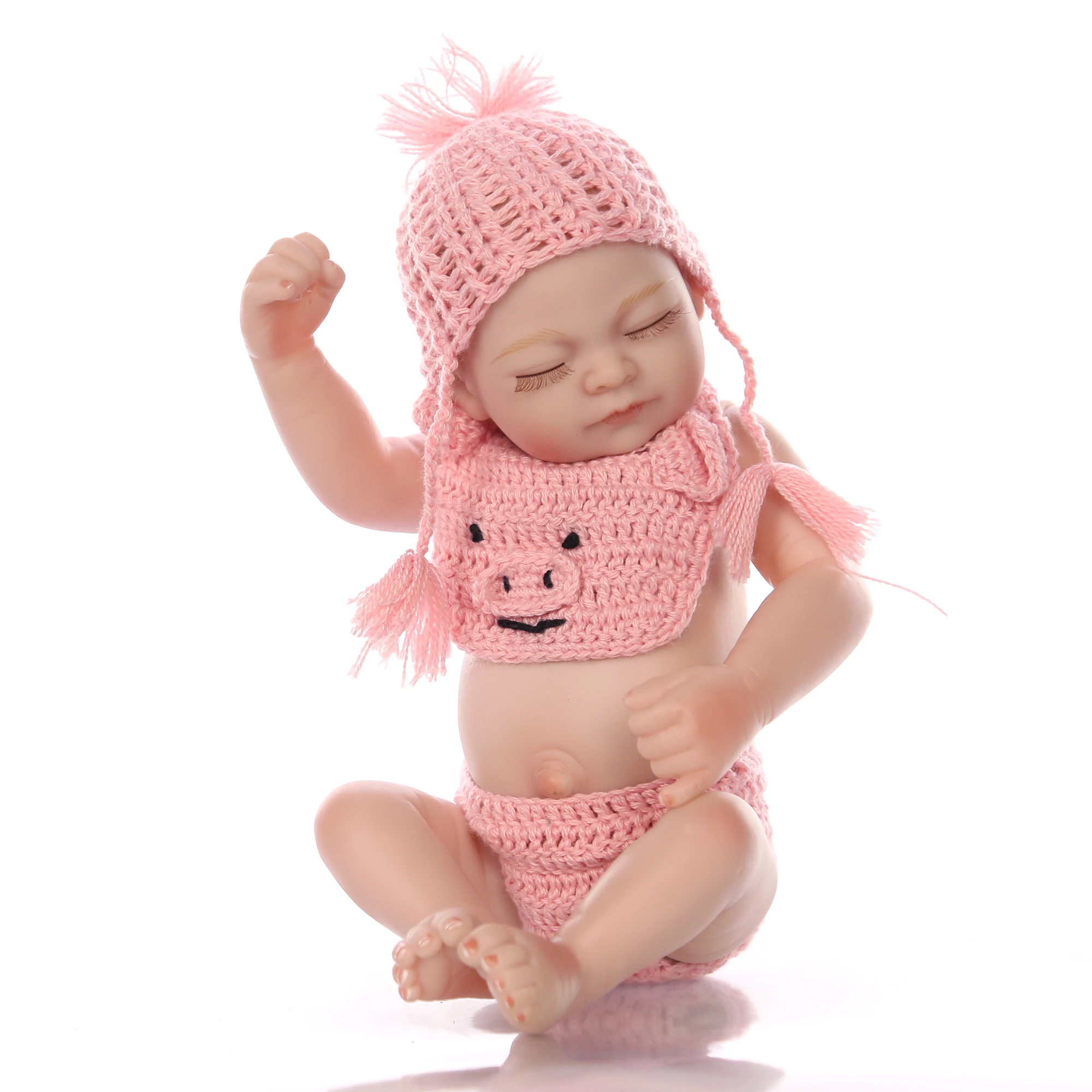 11'' Bebe Reborn Baby Girl Doll Full Body Silicone Vinyl Likelife Newborn Gift 
