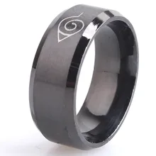drop ship ok anti allergy 2017 New width 8mm men font b Naruto b font rings