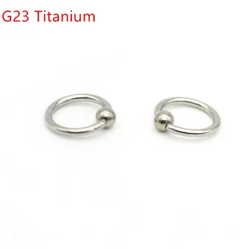 

Grade 23 Titanium BCR Captive Bead Ring16G 8mm 10mm 12mm Ball Closure Lip Nose Ear Tragus Septum G23 Body Piercing Jewelry