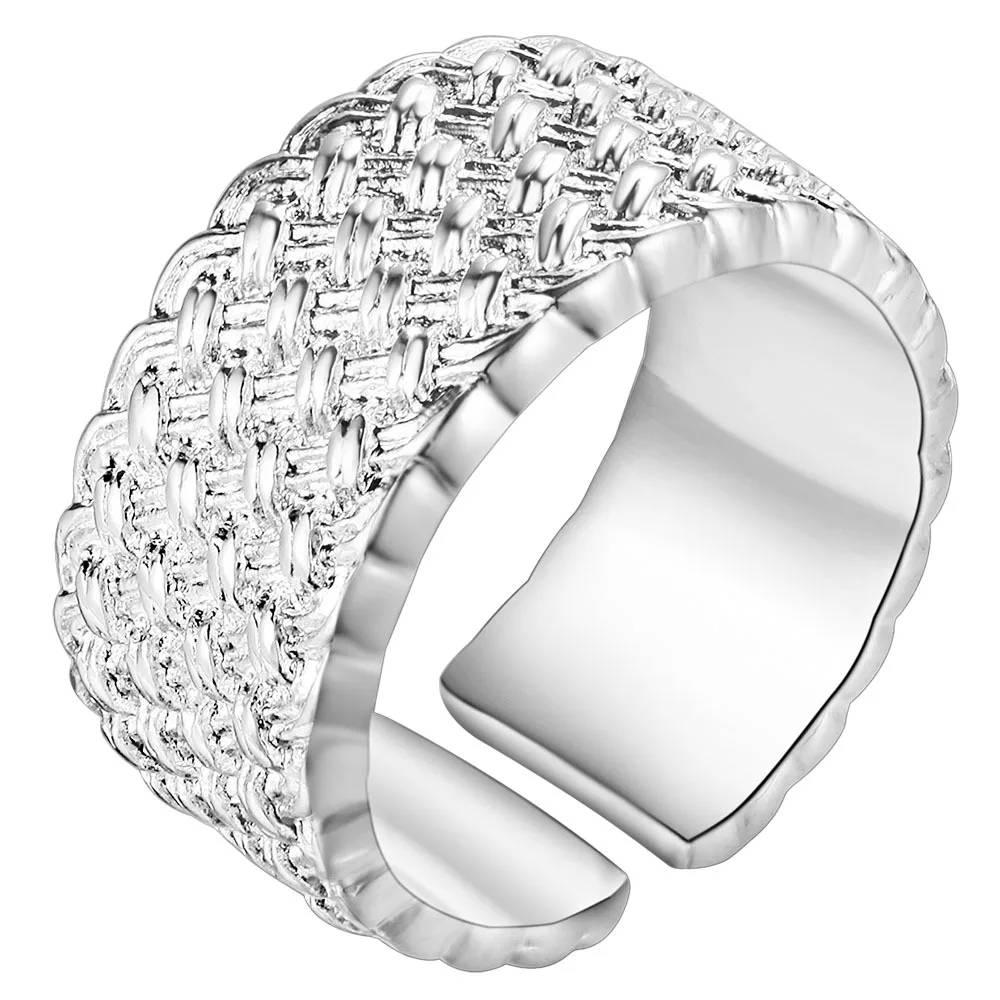 jewelry 925 Silver Plated Ring Charming Rose Wedding Rings For Women Valentine's gift PJ235 | Украшения и аксессуары