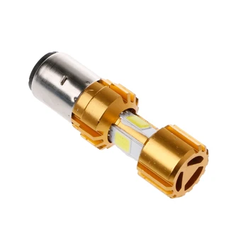 

New BA20D LED COB Motorcycle Bike Hi/Lo Headlight Lamp Bulb DC 10-80V 6500K 1500LM