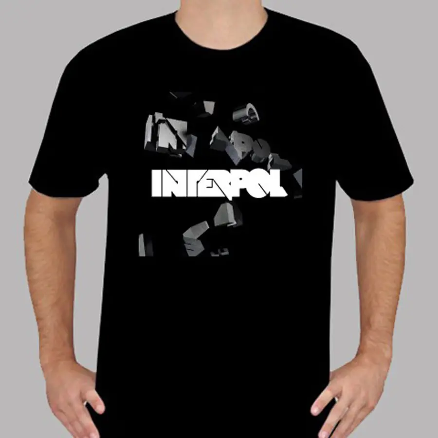 New Interpol Barricade Indie Rock Band Men's Black T Shirt Size S To