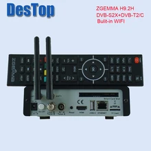 Оригинальная версия 4 к UHD телеприставка ZGEMMA H9.2H Linux OS DVB-S2X+ DVB-C/T2 тюнеры HEVC/H.265 декодирование bulit в wifi