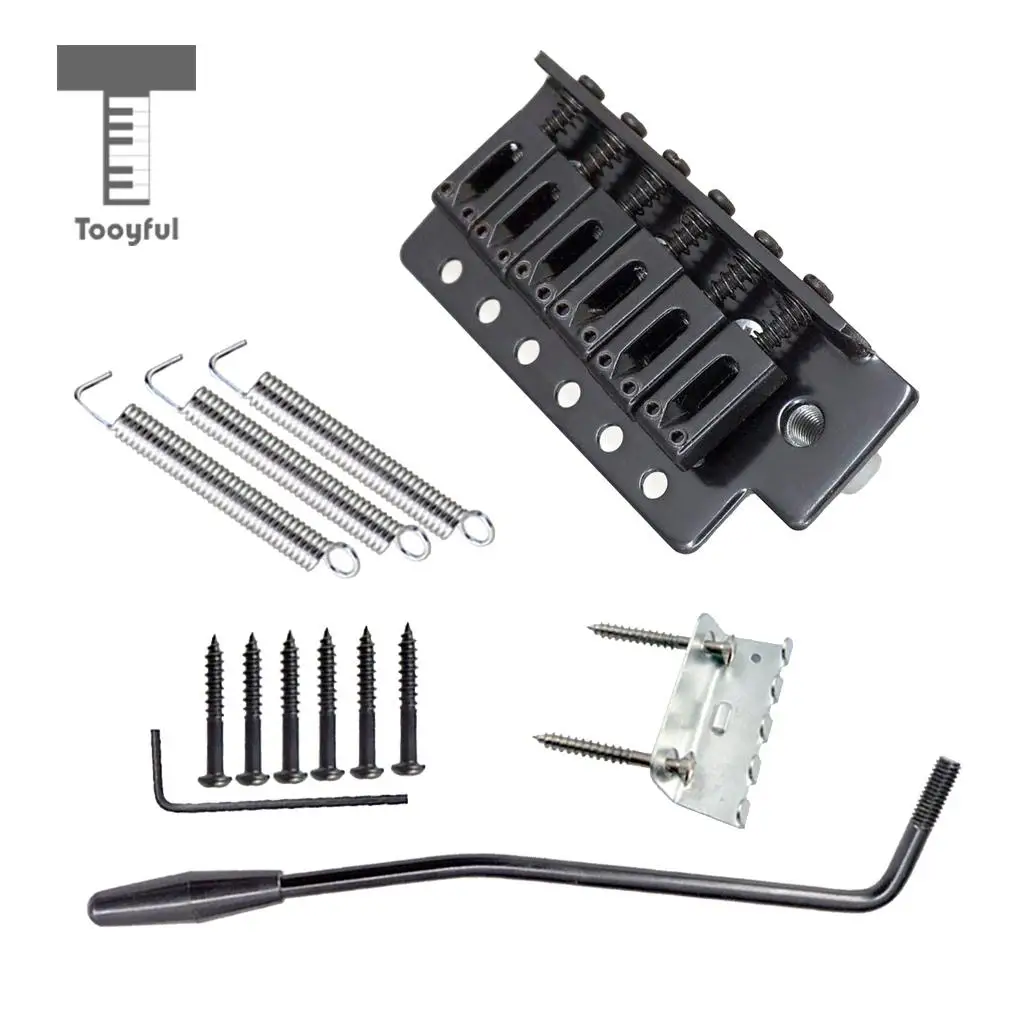 6 String Left Hand Electric Guitar Tremolo Bridge Set for Strat ST Squier SQ Guitar Parts