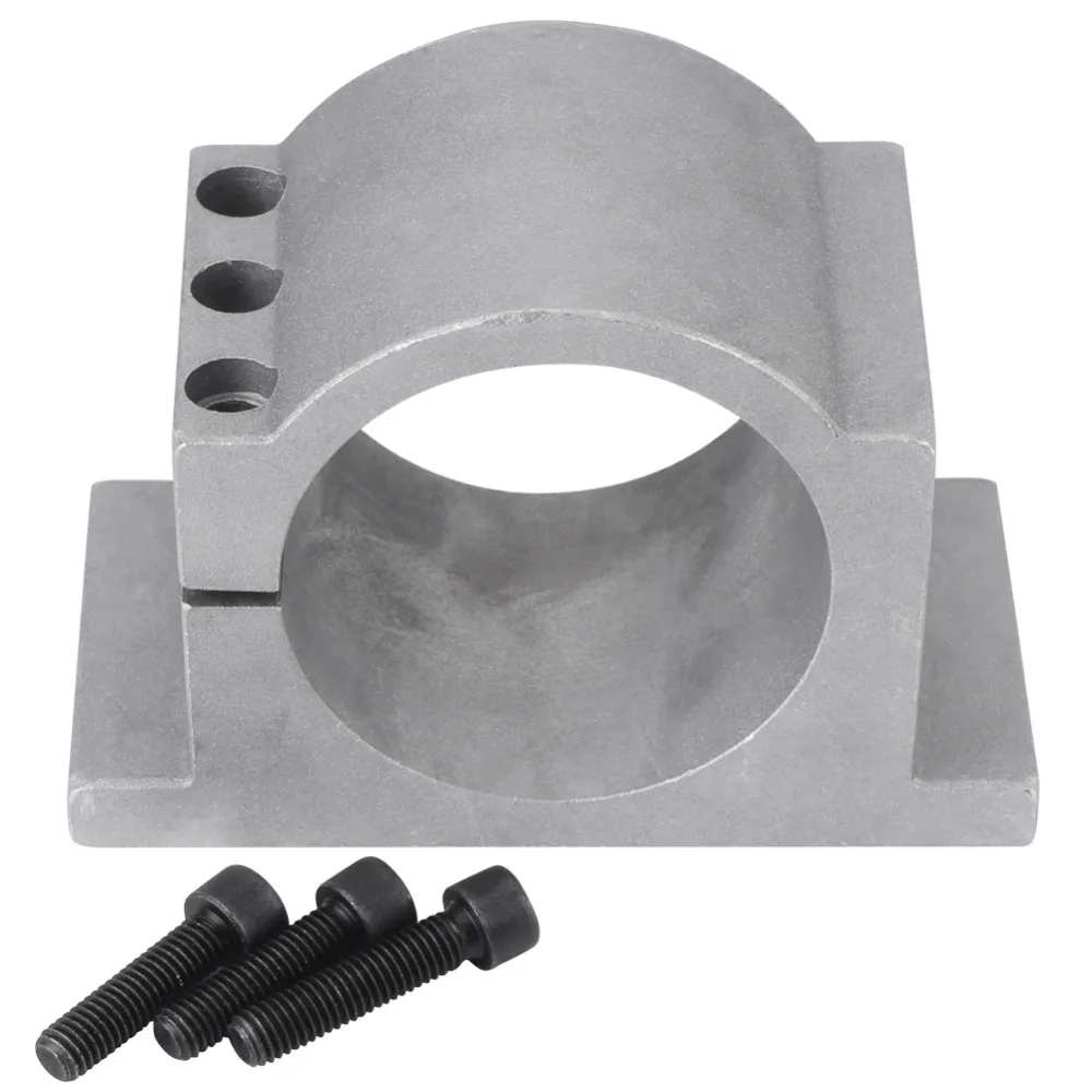 

80mm Spindle Motor Mount Bracket Clamp Engraving Machine Parts Linear Motion Spindle Motor Mount Bracket with 3 Screws