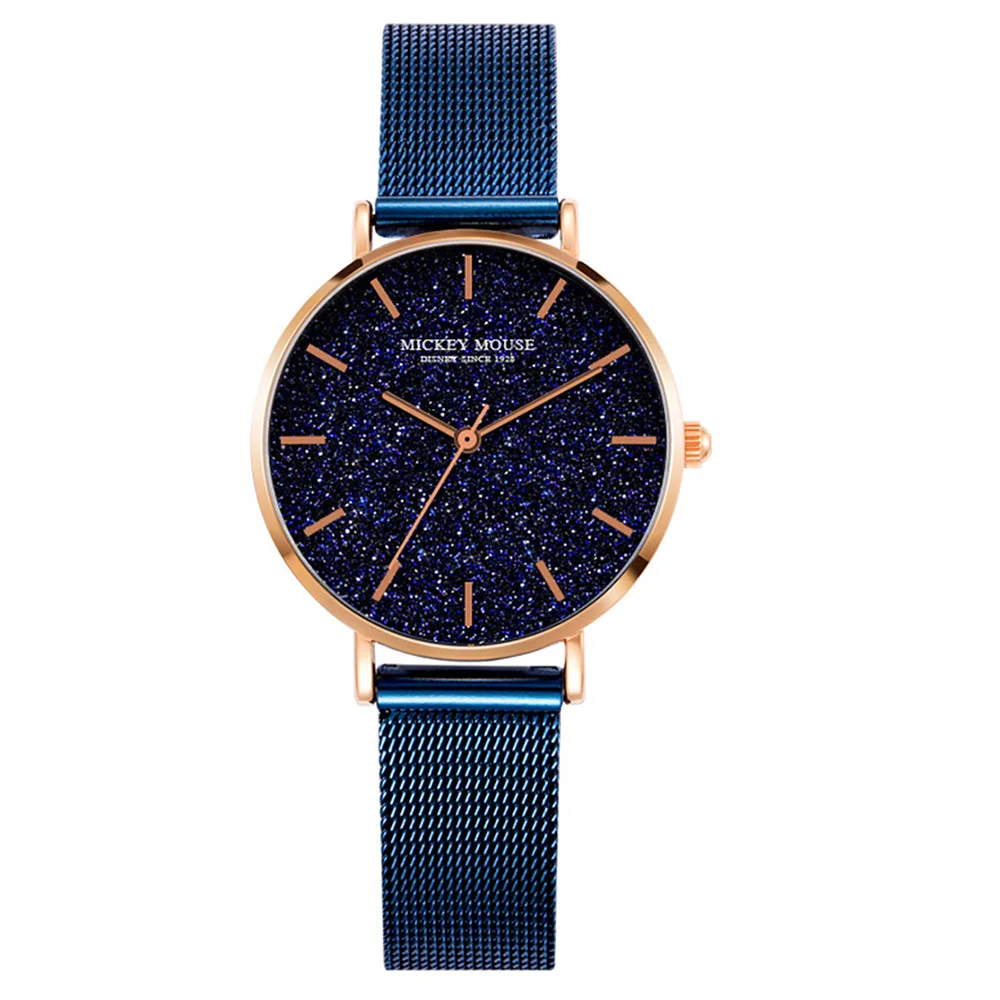 

womens steel wristwatches quartz fashion ladies Disney brand Mickey mouse watches waterproof women's clocks Citizen movement
