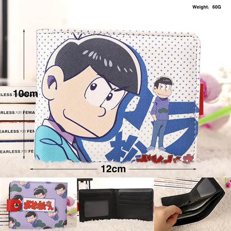 

Hot Sale Anime Osomatsu San Synthetic Leather Short Exquisite Wallet/Blue Button Purse