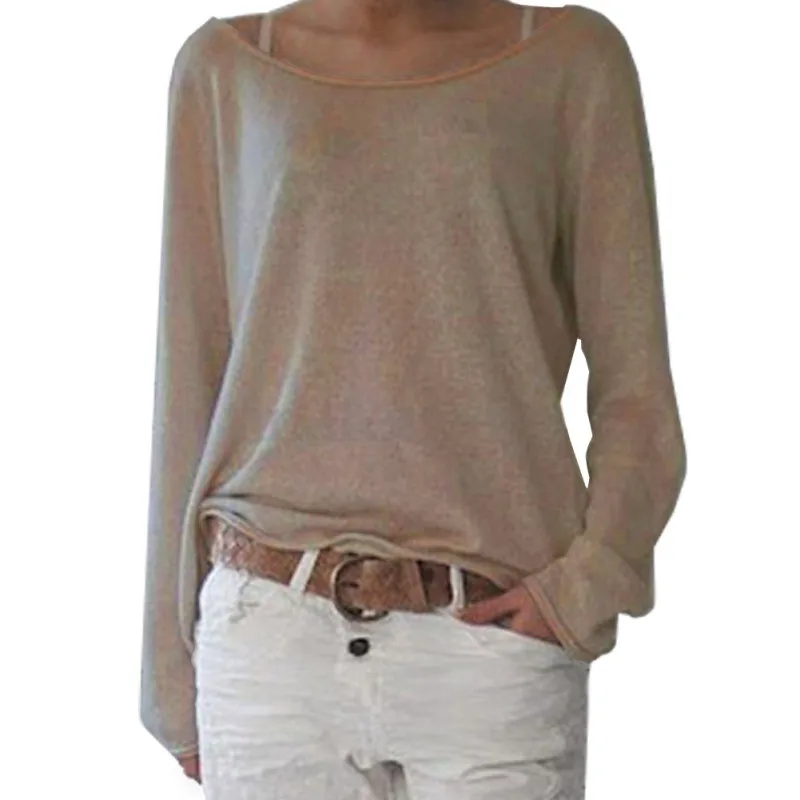 

New Winter O-neck Sweater Female Slim Wool Sweater Bottoming Solid Color Knit Shirt Women's Clothing T6