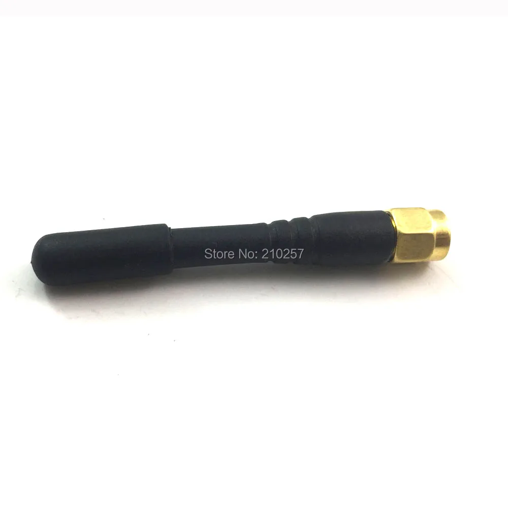 1pcs Wifi Antenna 2.4 Ghz 3dbi Aerial With Sma Male Connector Black 5cm Length