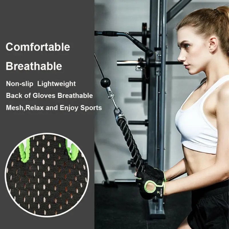 Gym Gloves Fitness Weight Lifting Gloves Body Building Training Sports Exercise Sport Workout Half Finger Glove for Men Women