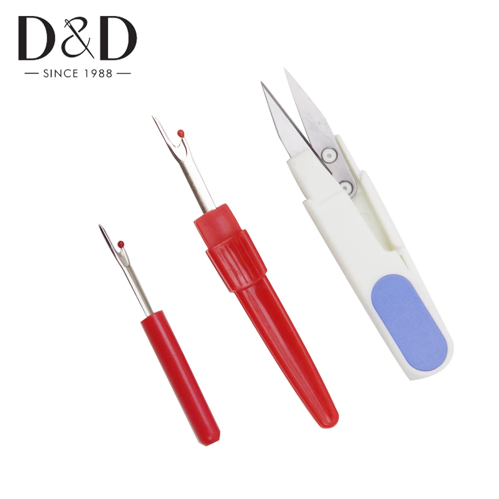 D&D 1 Cutter+2 Seam Ripper Plastic Handle Craft Thread Cutter Seam