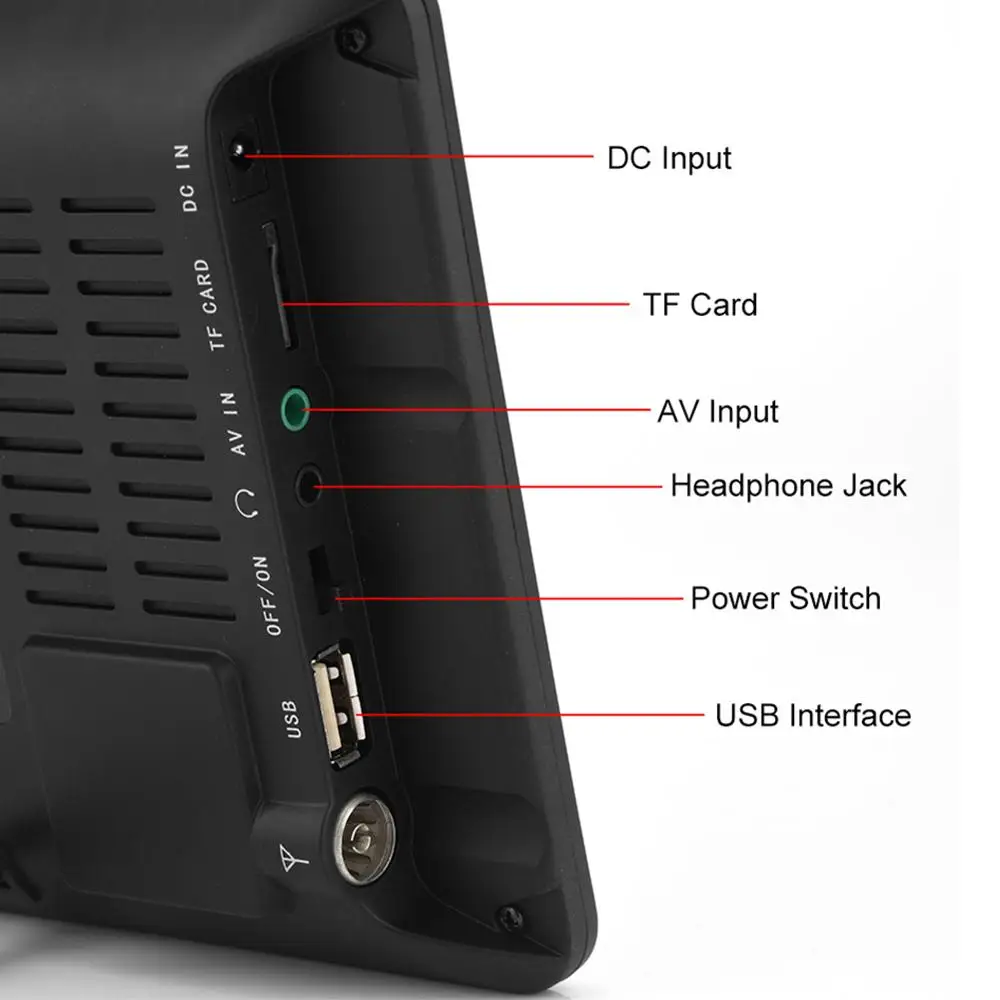 LEADSTAR 9 дюймов Портативные телевизоры DVB-T/T2 цифровая мини-автомобиль дома ТВ со встроенной антенной приемник 800*480 Разрешение с автомобильным Зарядное устройство