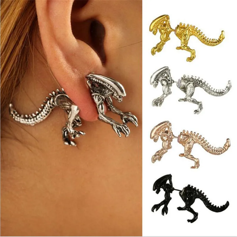 

Retro Personality Style Charm Earrings New Fashion Handsome Earrings Alloy Wear Piercing for DIY Women Jewelry